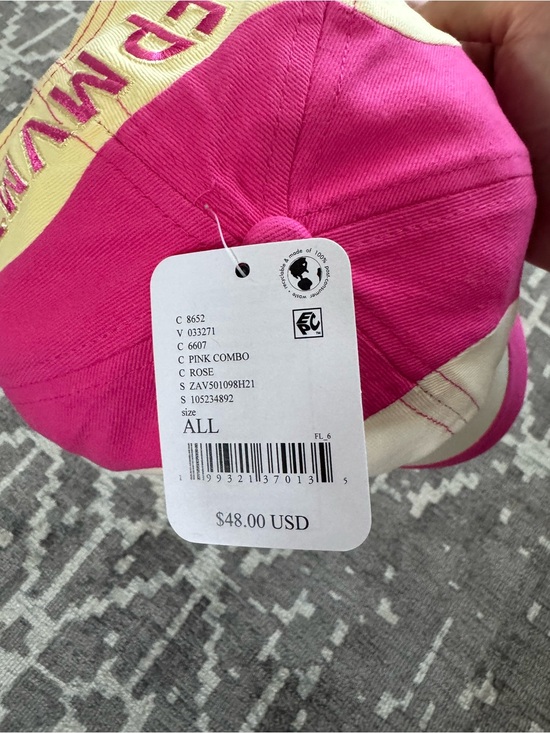 FP Movement by Free People Rule the Court Pink Cream Embroidered Baseball Cap main image 10